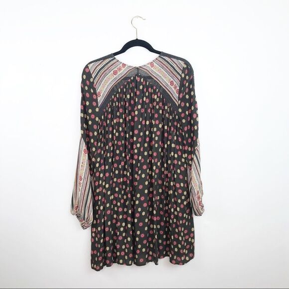 Free people bohemian printed pebble rain peasant dress - Picture 7 of 7